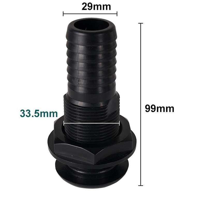 Marine Boat Thru Hull Fitting Connector for 5/8, 3/4, 1 Inch Hose Boat Drain Bilge Pump Plumbing Fit