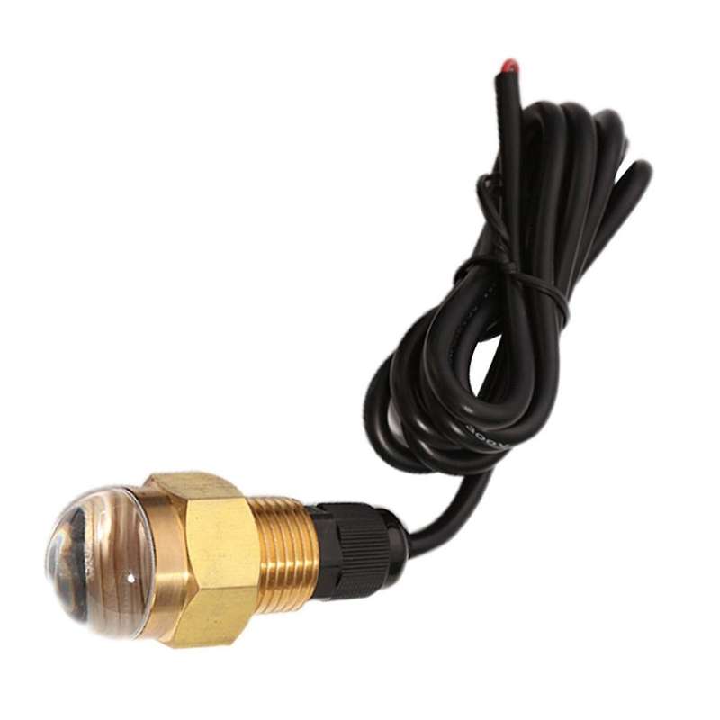 Marine Boat LED Underwater Light Lamp 12V Brass Glass Blue Drain Plug 1/2 Inch NPT Yacht Accessory