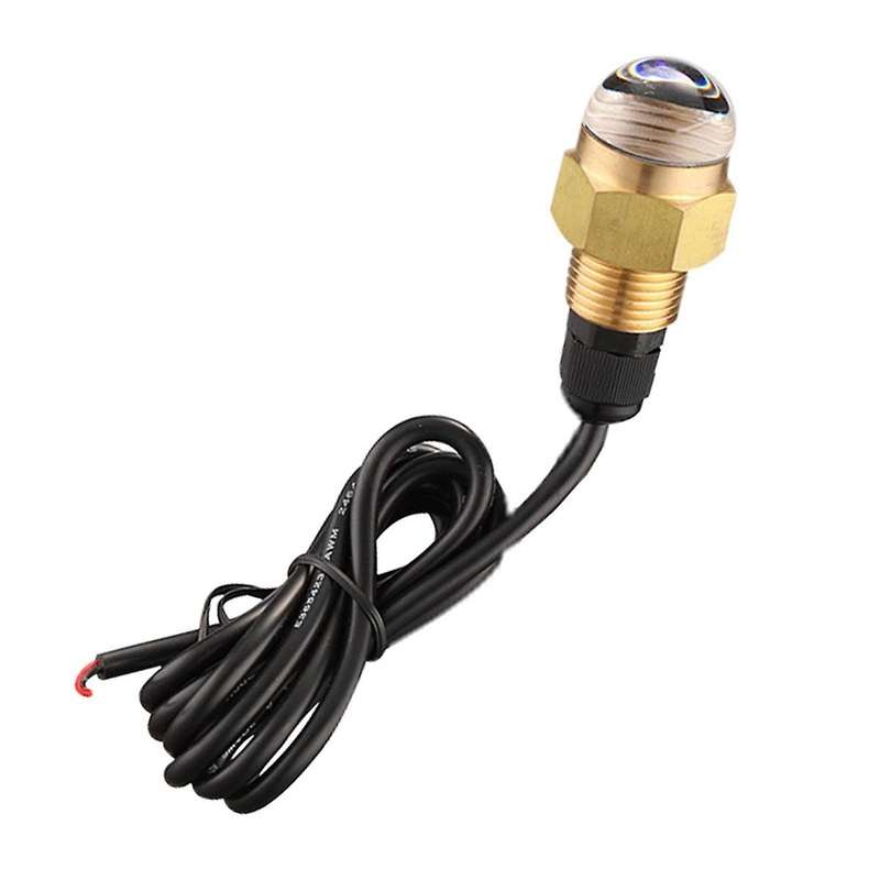 Marine Boat LED Underwater Light Lamp 12V Brass Glass Blue Drain Plug 1/2 Inch NPT Yacht Accessory