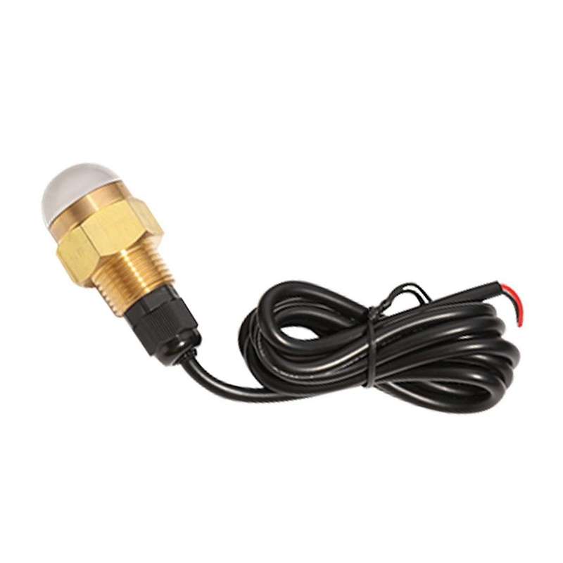 Marine Boat LED Underwater Light Lamp 12V Brass Glass Blue Drain Plug 1/2 Inch NPT Yacht Accessory