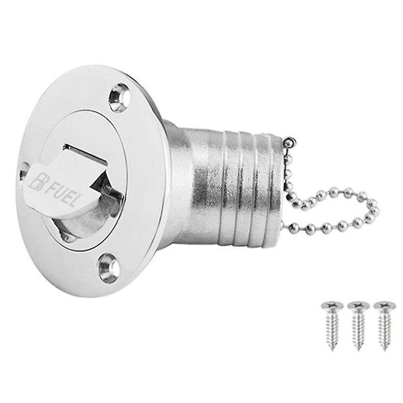 Marine Deck Fuel Filler Cover 45 Degree Inclined Water Fuel Tank Cover 50 mm Filling Port for Boats