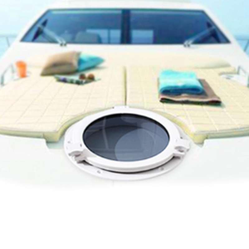Marine Boat Yacht Porthole ABS Plastic Round Hatches Port Lights Replacement Windows Port Portlight