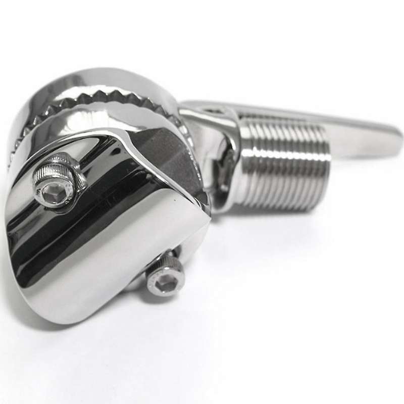 Marine VHF Antenna 316 Stainless Steel Adjustable Base Mount Mirror Polished Antenna Mount for Boat