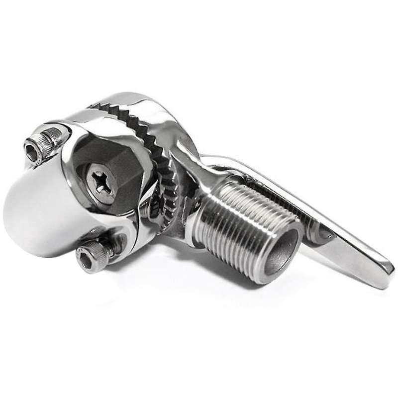 Marine VHF Antenna 316 Stainless Steel Adjustable Base Mount Mirror Polished Antenna Mount for Boat
