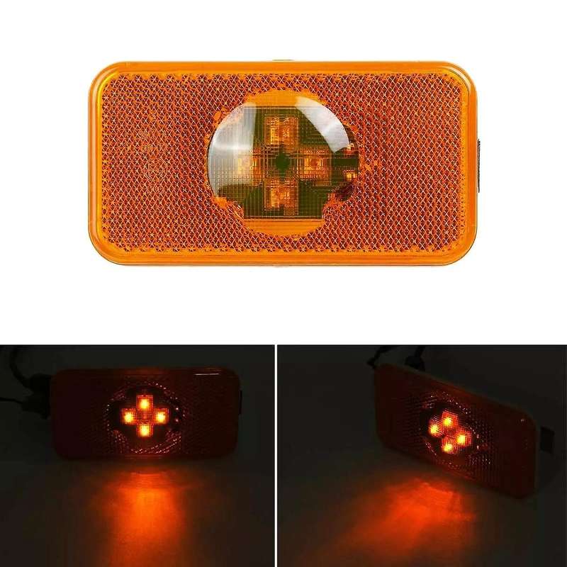 Marker Light Amber Indicator Lamp 4 LED Compatible Volvo Trucks FM/FH