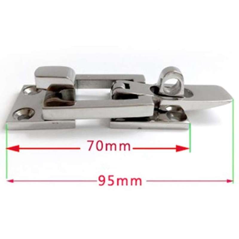 Marine-grade 316 Stainless Steel Boat Deck Locker Hatch Anti-rattle Latch Fastener Clamp Accessorie