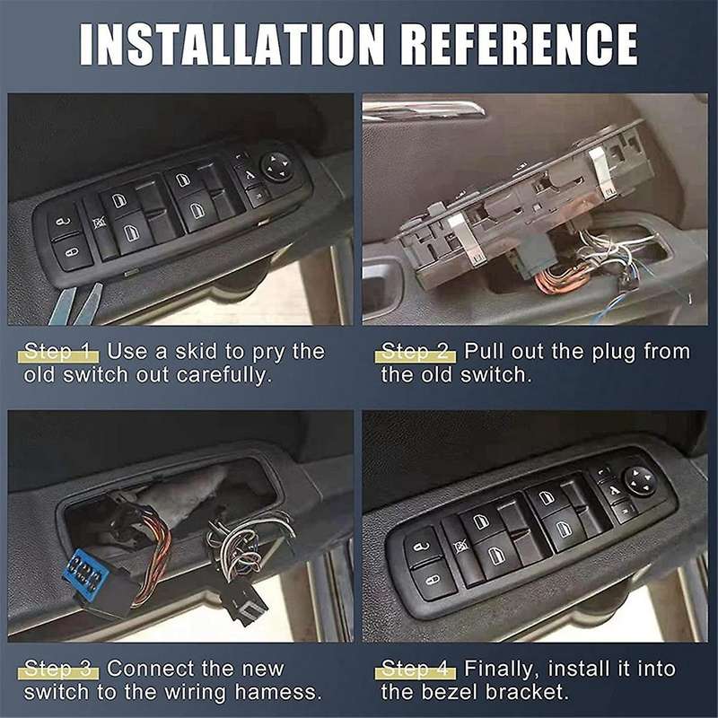 Master Driver Side Left Power Window Switch 10438813 Replacement for Grand Prix 2004-2008