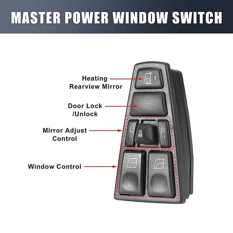 Master Driver Side Power Window Switch 22569484 Replacement for VNL 2006-2016 Car Accessories
