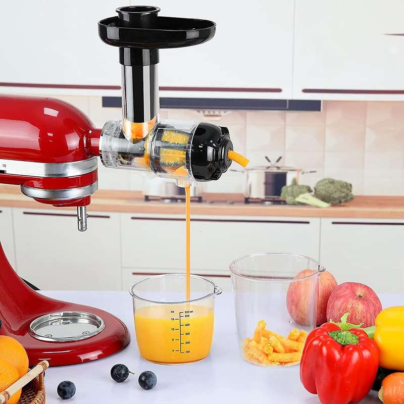 Masticating Juicer Accessories, Juicer Machines Attachments for 3.5/4.5/5 Quart Tilt Head Stand Mixe