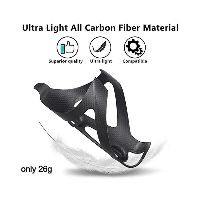 Matt Ultra-light 3k Full Carbon Fibre Road Bike Water Cup Holder Mountain Bike Water Bottle Cage
