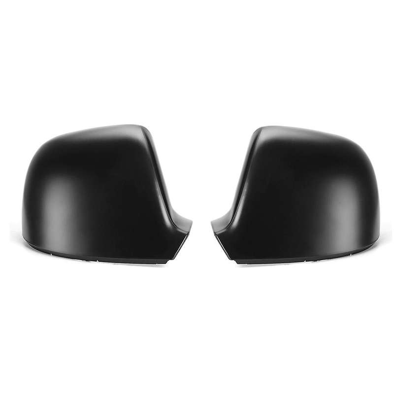 Matte Black Mirror Covers Car Side Rearview Wing Mirror Replacement Shell Caps for- Transporter T5