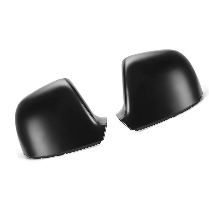 Matte Black Mirror Covers Car Side Rearview Wing Mirror Replacement Shell Caps for- Transporter T5