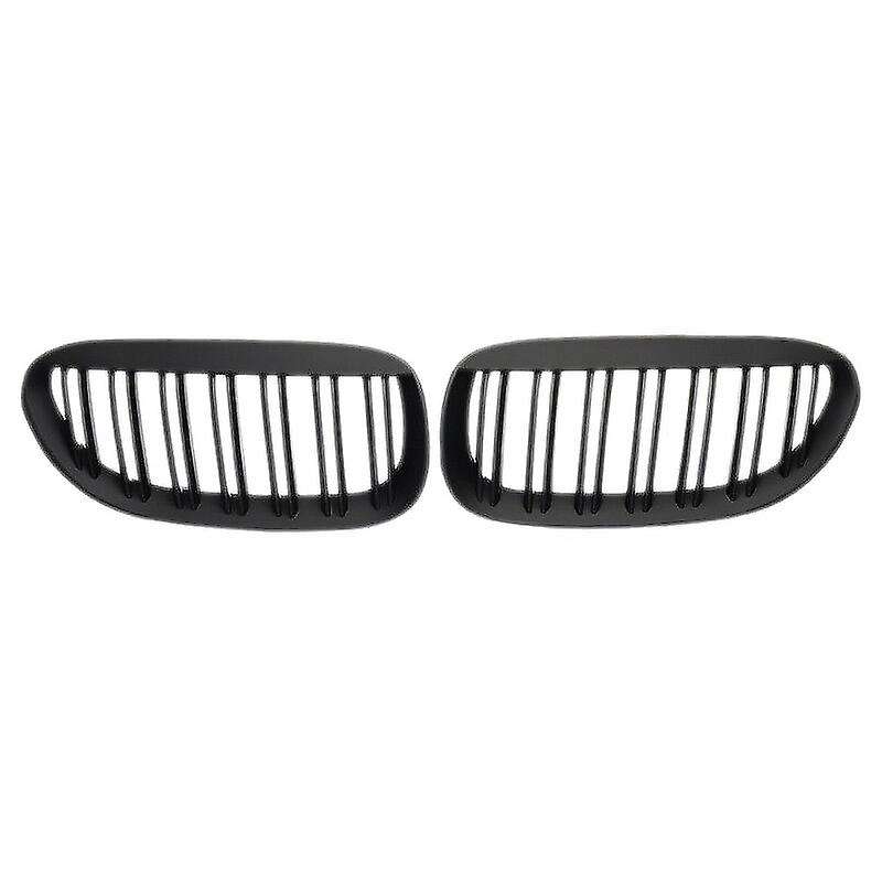 Matte Black Kidney Grill Dual Slat for E63 E64 650I 650Ci 645Ci M6 2DR Coupe 2004-2010 51137008915 5