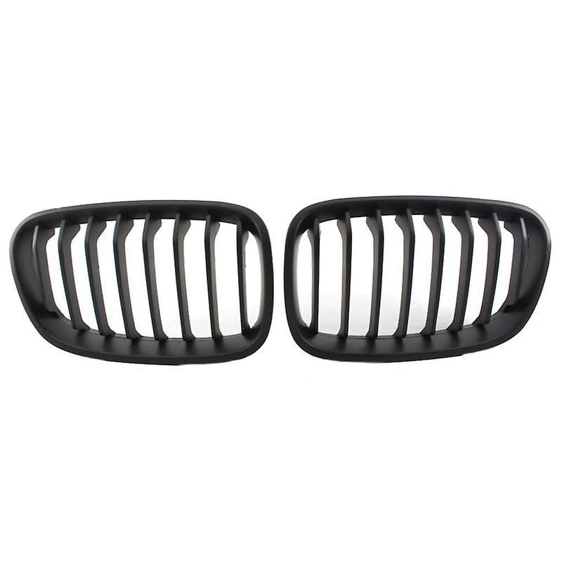 Matte Black Front Kidney Grill Grille for 1-Series F20 2011-2014 Front Grill Grille Refit