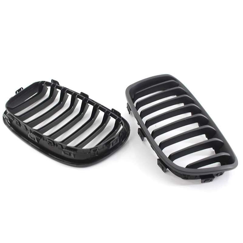 Matte Black Front Kidney Grill Grille for 1-Series F20 2011-2014 Front Grill Grille Refit