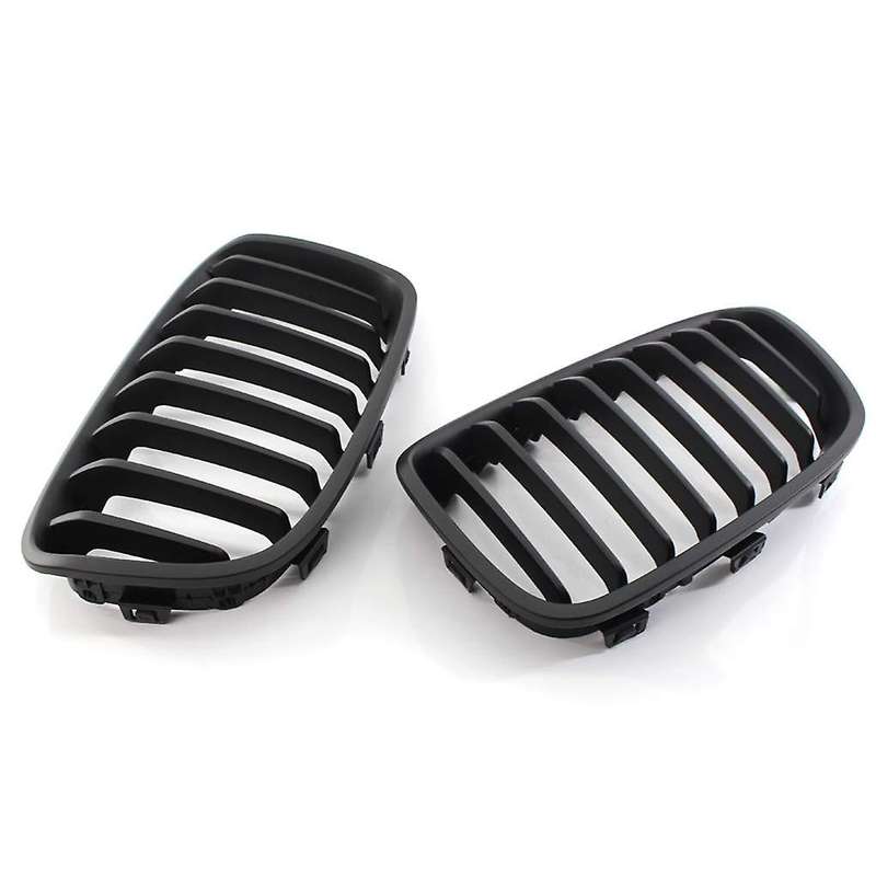 Matte Black Front Kidney Grill Grille for 1-Series F20 2011-2014 Front Grill Grille Refit