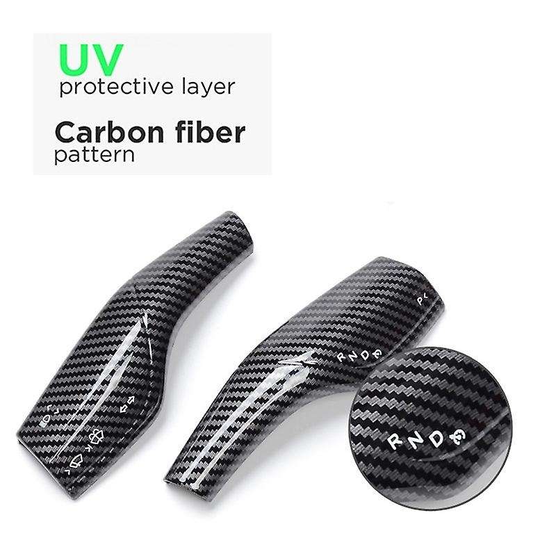 Matte Carbon Fiber Wiper Shift Cover Trim Handlebar Modification for Y 2017-2020