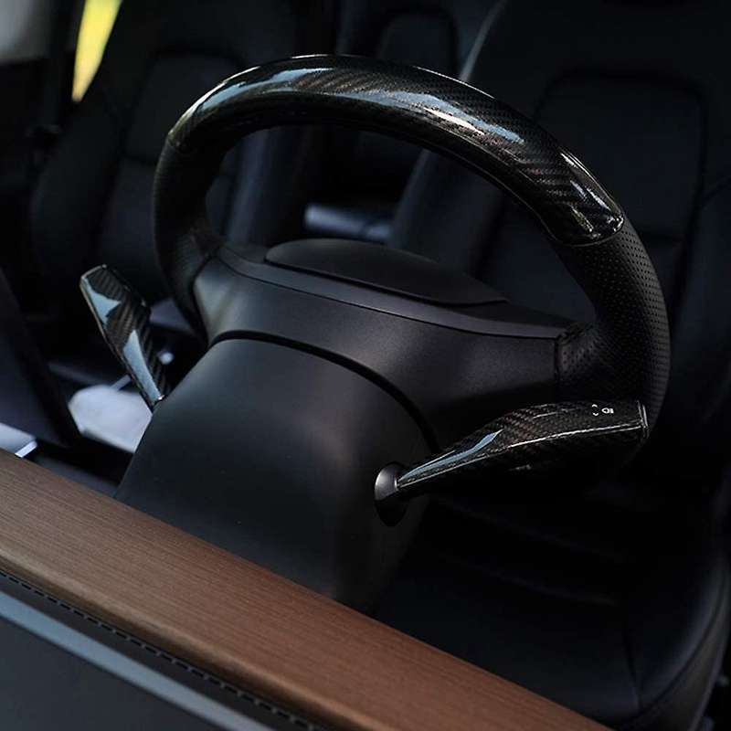 Matte Carbon Fiber Wiper Shift Cover Trim Handlebar Modification for Y 2017-2020