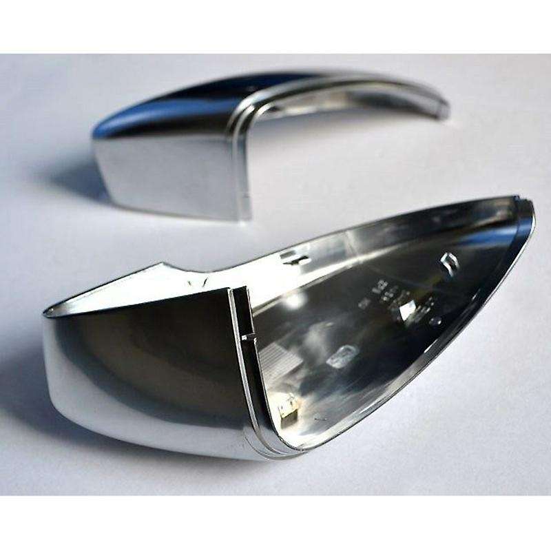 Matte Silver Car Rearview Mirror Covers Side Wing Mirror Caps for B7 CC