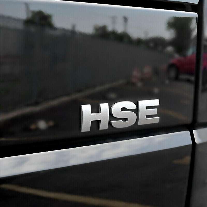 Matte Silver Letter Sticker Decal Rear Emblem for