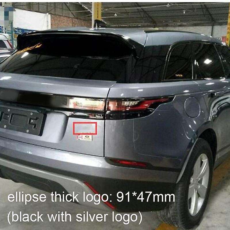 Matte Silver Letter Sticker Decal Rear Emblem for