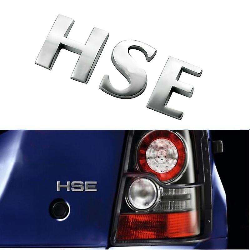 Matte Silver Letter Sticker Decal Rear Emblem for