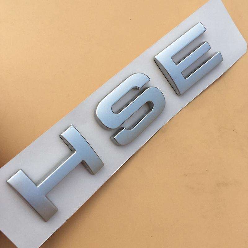 Matte Silver Letter Sticker Decal Rear Emblem for