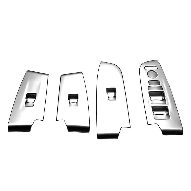 Matte Silver Window Glass Lift Button Trim Switch Cover Door Armrest Panel Sticker for -V Vezel 2021
