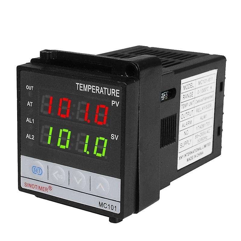 MC101 Digital Display Temperature Controller Celsius/Fahrenheit Modes Sensor Input Transducer Outp