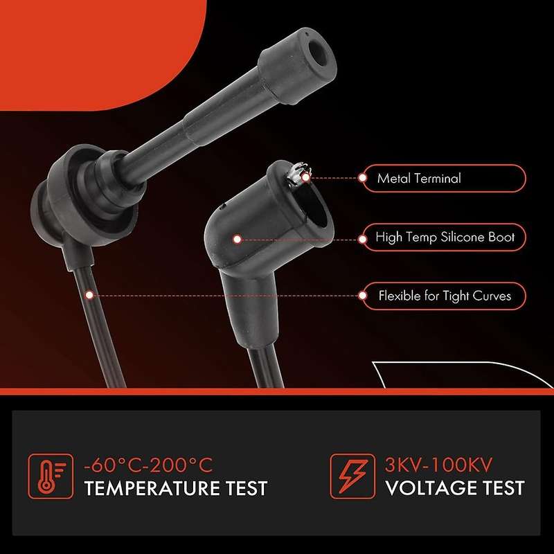 Md997506 Mr976524 Spark Plug Cable Set for Montero 1990-2004 L200 Truck 6g72, 6pcs