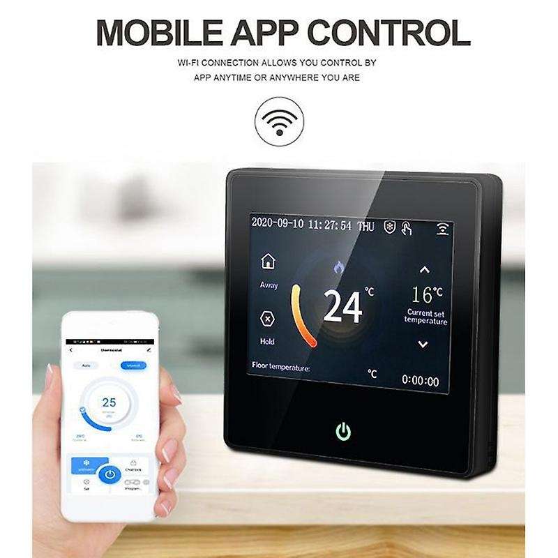 ME102 Color Screen with WIFI Electric Heating Press Thermostat 16A