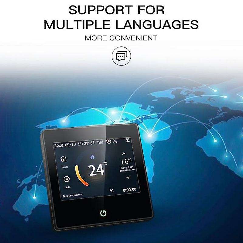 ME102 Color Screen with WIFI Electric Heating Press Thermostat 16A