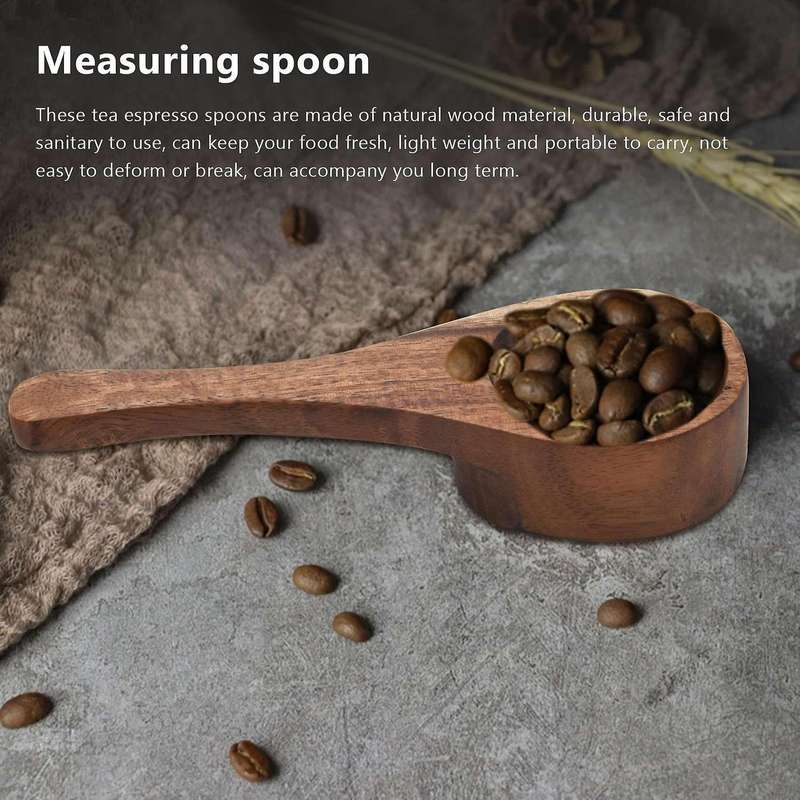 Measuring Spoon Wooden Coffee Milk Spoon Seasoning Measuring Spoon Teaspoon Baking Tools
