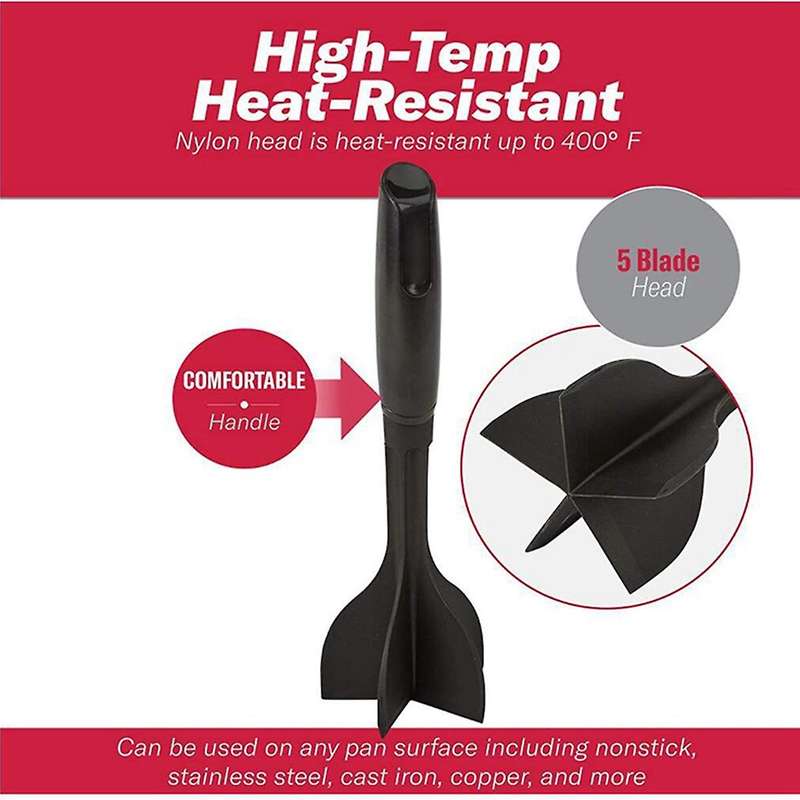 Meat Chopper, Ground Beef Masher, Heat Resistant Meat Masher for Hamburger Meat, Chop and Stir Meat