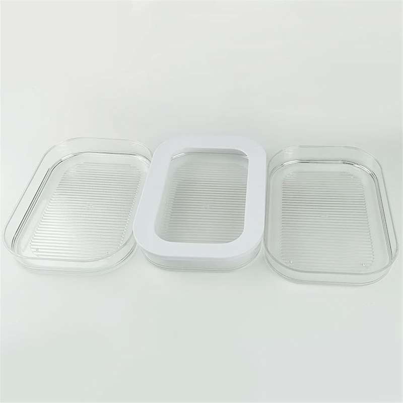 Meat Fridge Storage Containers Container with Lid for Meat Fridge Storage Box Suitable for Storing