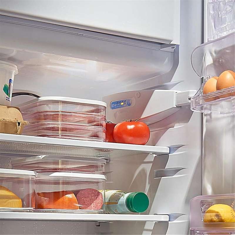 Meat Fridge Storage Containers Container with Lid for Meat Fridge Storage Box Suitable for Storing