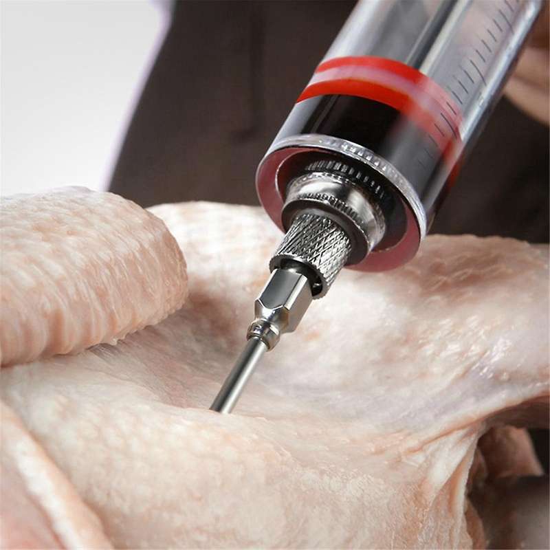 Meat Injector Syringe - 3 Marinade Injector Needles for Bbq Grill, Turkey Injector Kit, Marinades I