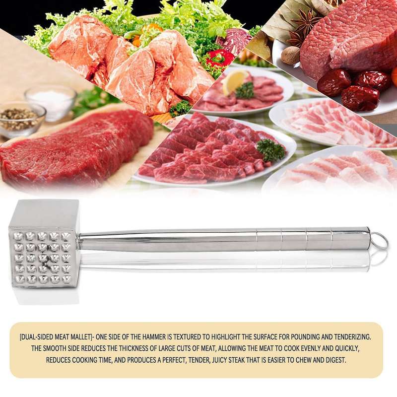 Meat Tenderizer,meat Tenderizer Tool Stainless Steel,heavy Duty Meat Mallet,meat Pounder for Tender