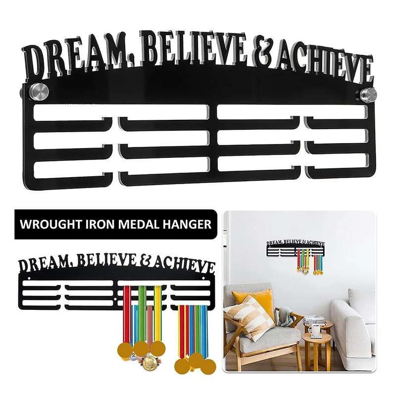 Medal Display Hanger Wall Mounted Stainless Steel Bracket Wall Hooks Home Office Decoration Hanging