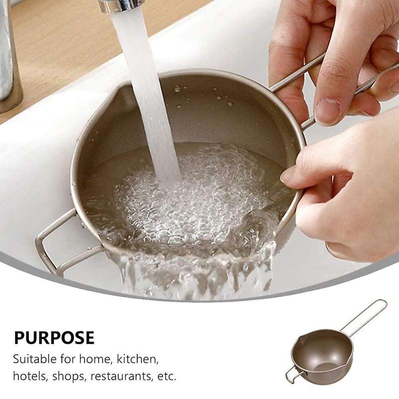 Melting Pot Carbon Steel Double Boiler Pot with Handle Butter Butter Cheese Candle Making Pot