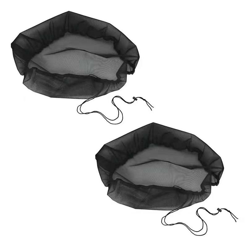 Mesh Cover for Rain Barrel with Drawstring,Rain Collection Barrels Netting Screen to Keep Leaves and