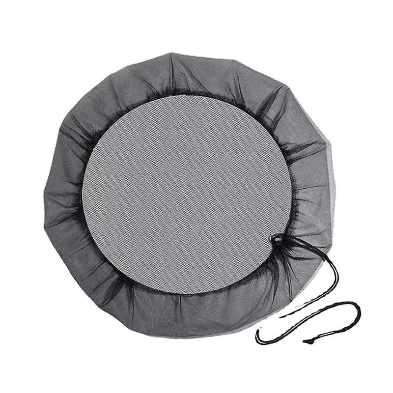 Mesh Cover for Rain Barrel with Drawstring,rain Collection Barrels Netting Screen to Keep Leaves An