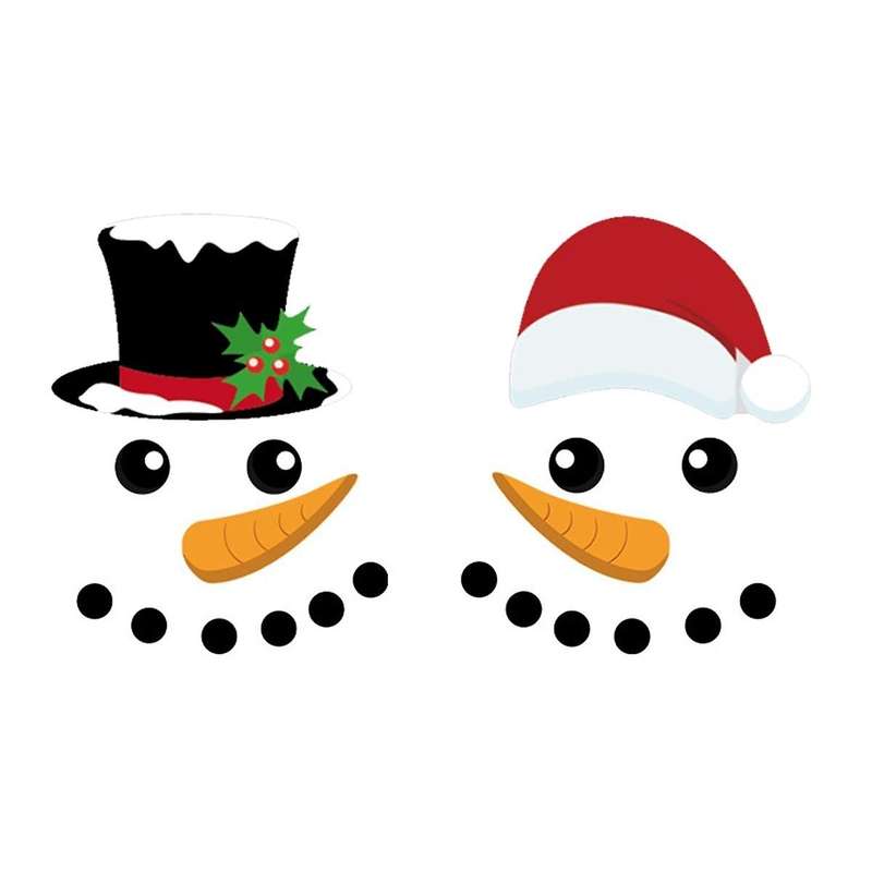 Merry Christmas Decorative Sticker for Front Door Magnet Sticker Refrigerator Christmas