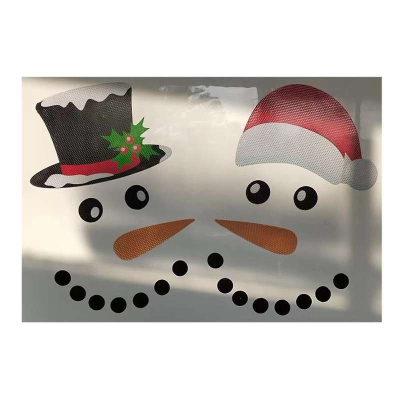 Merry Christmas Decorative Sticker for Front Door Magnet Sticker Refrigerator Christmas