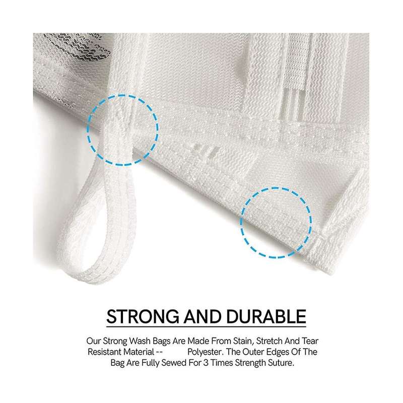 Mesh Laundry Bag for Delicates with YKK Zipper,Mesh Wash Bag, Travel Storage Organize Bag, Clothing