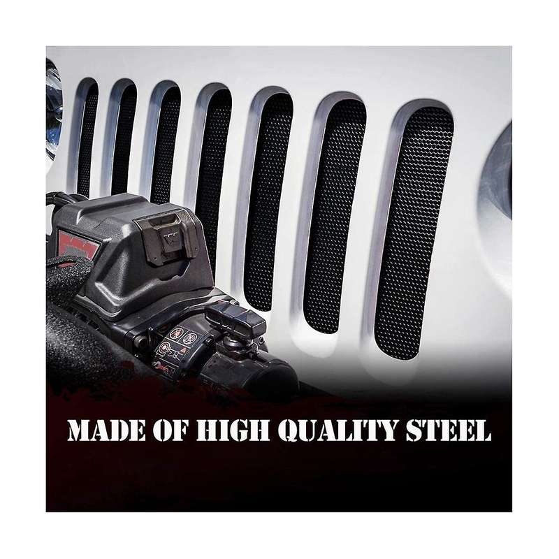 Mesh Insert for Wrangler Jk 2007 2008 2009 2010 2011 2012 2013 2014 2015 Front Hood Grill Grille Gr