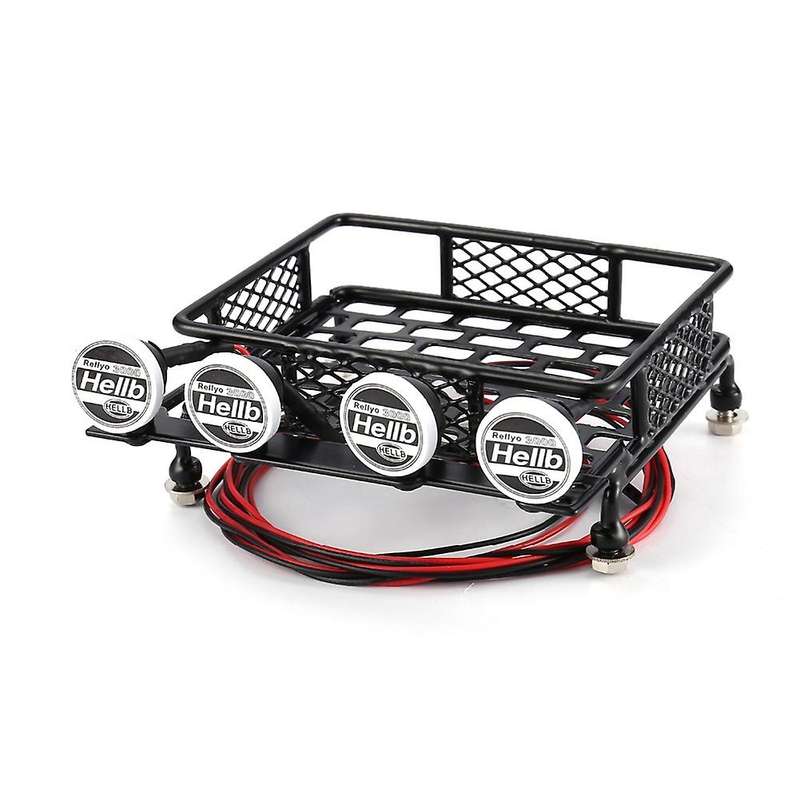 Metal 115x107mm Luggage Carrier Roof Rack with Spotlights