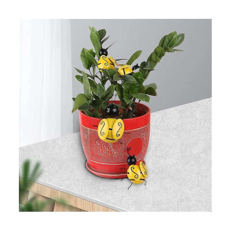 Metal Bee Wall Decor Outdoor Garden Fence Decor, 3d Wall Art Decoration, Bee Wall Hanging ,4pcs