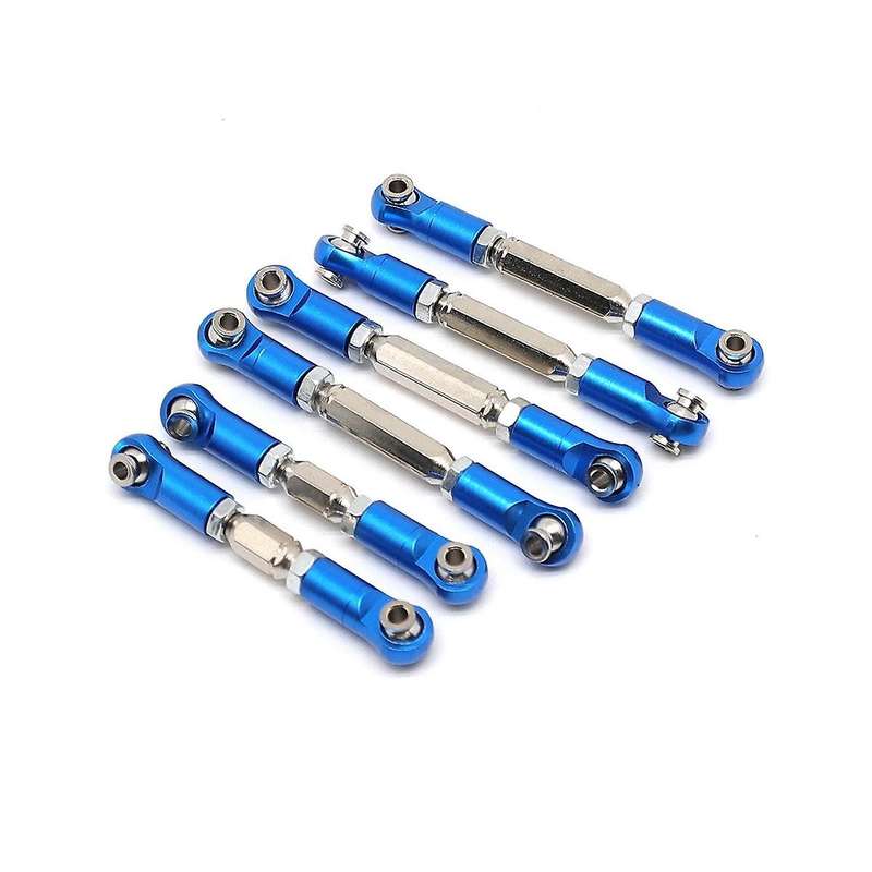 Metal Adjustable Tie Rods Turnbuckles Toe Links Linkage Set for 1/10 Arrma Senton Granite 550 Upgra