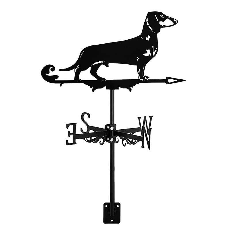 Metal Animal Weather Vane Standing Decor Roof Weather Vane Garden Yard Decoration for Outdoor Farm Y